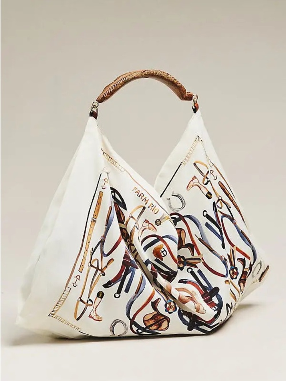Farm Rio Satin Scarf Medium Bag